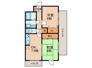 ヴェルデ軽里の物件間取画像